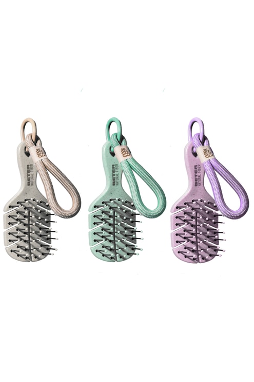 Pack de 3 brosses charms en fibres naturelles