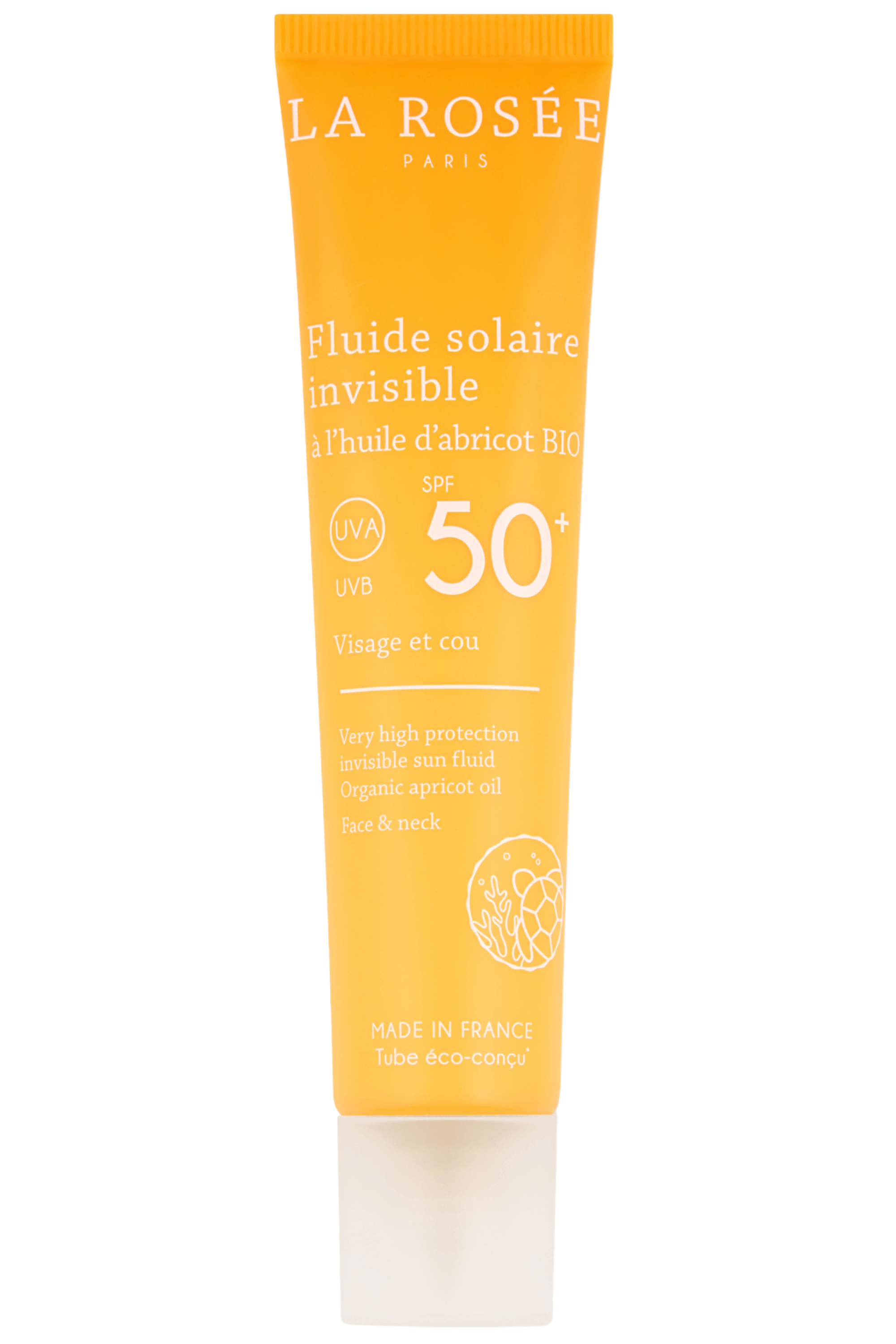 Fluide solaire invisible à l’huile d’abricot BIO SPF 50+